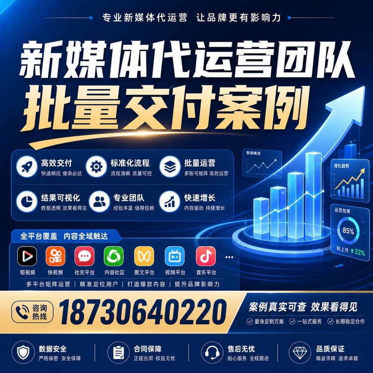广州代运营公司多客户账号批量高效交付案例